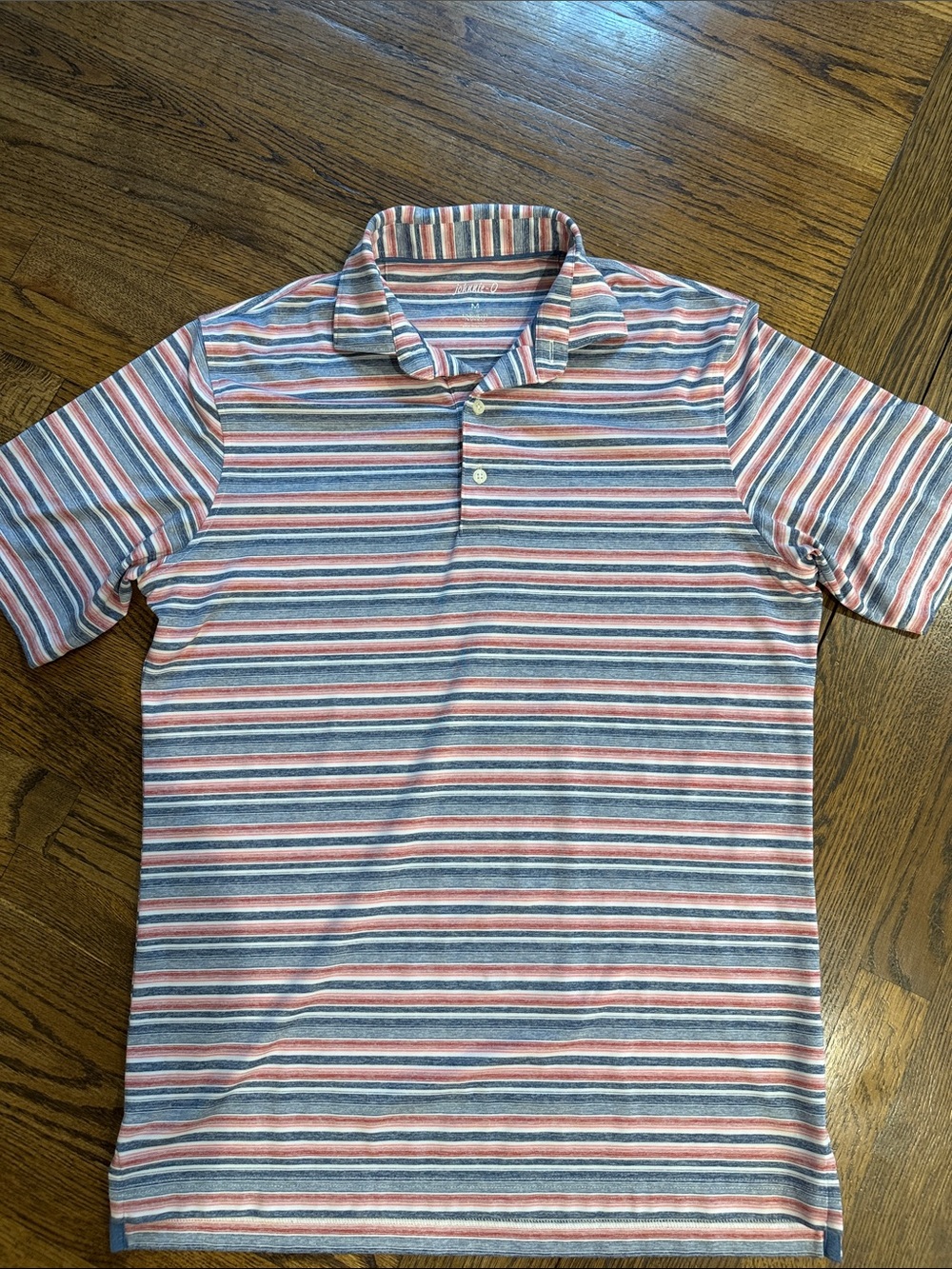 Johnnie-O Striped Performance Polo Men’s Medium Golf Shirt